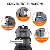Laptop Backpack for Women Fashion Travel Bags Business Computer Purse Work Bag with USB Port, Grey