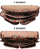 Floto Leather Buckle Strap Briefcase Bag, Messenger Bag
