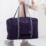 Cocoo Travel Foldable Waterproof Tote Bag Carry Storage Luggage Handbag (Black1)