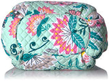 Vera Bradley Iconic Glenna Satchel, Signature Cotton, Mint Flowers