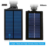 AMIR Solar Spotlights Outdoor Upgraded, Waterproof 4 LED Solar Security Landscape Lights,