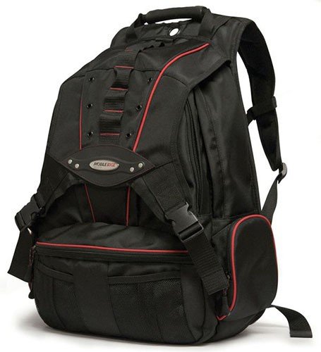 Mobile Edge Black w/Red Trim Premium Large Size 17.3 inch PC's Laptop Backpack Cool-Mesh Ventilated