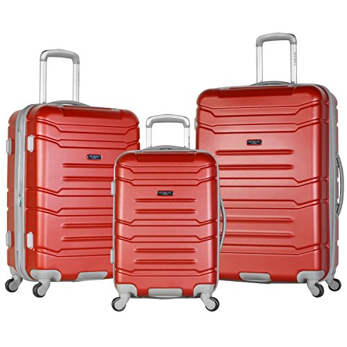Olympia Denmark 3 Piece Luggage Set, Wine