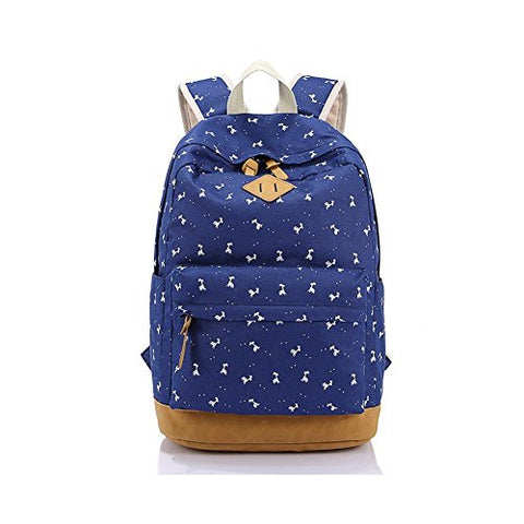 S Kaiko Canvas Backpack School Bakcpack School Bag Daypack Teenager Rucksack