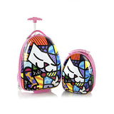 Heys America Britto Egg Shape Luggage With Backpack (Multi-Britto Dog)