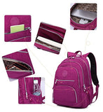 Nylon Casual Travel Daypack Lightweight Sports Laptop Backpack Purse for Women Waterproof Medium