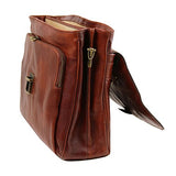 Tuscany Leather Alessandria - Leather Multi Compartment Tl Smart Laptop Briefcase - Tl141448