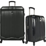 U.S Travelers Piazza 2-Piece Lightweight Expandable Luggage Set - Black (22-Inch And 30-Inch)