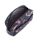 Vera Bradley Women's Signature Cotton Medium Cosmetic Makeup Organizer Bag, Felicity Paisley, One Size