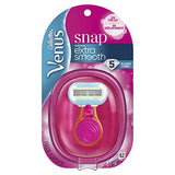 Gillette Venus Snap Cosmo Pink with Extra Smooth Women's On-the-Go Razor  - 1 handle + 1 Refill