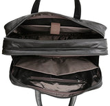 Polare Men'S Real Leather 17'' Briefcase Shoulder Messenger Business Bag