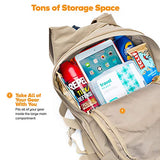 Diaz Sport Tactical Molle Hydration Pack Backpack with 3L Water Bladder. Lightweight & Durable Military Daypack Keeps Water Cold Up to 4 Hours | for Hiking Running Cycling Camping Biking | Tan Khaki