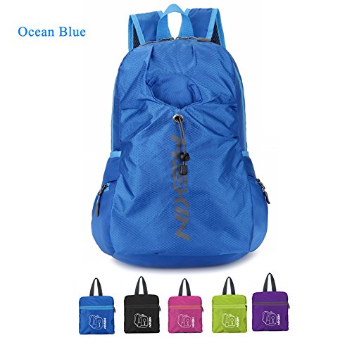 HEXIN Rated 25L Water Risistant Durable Matching Backpack Handy Daypack Blue