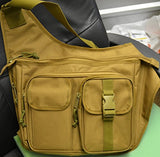 Explorer Tactical Concealed Carry Crossbody Shoulder Messenger Bag Black