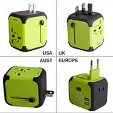 Travel Adapter Uppel Dual Usb All-In-One Worldwide Travel Chargers Adapters For Us Eu Uk Au About