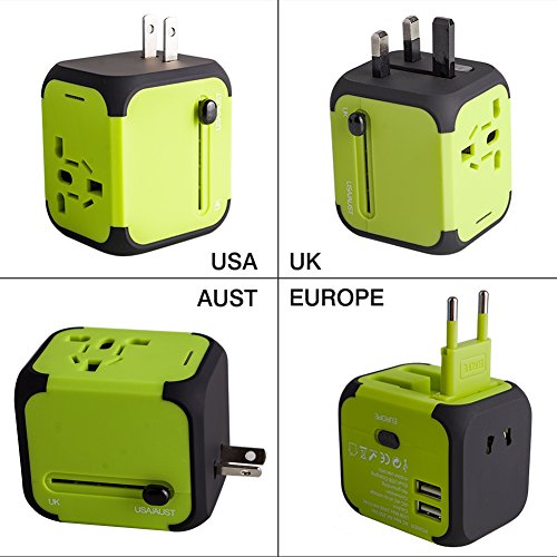 Travel Adapter Uppel Dual Usb All-In-One Worldwide Travel Chargers Adapters For Us Eu Uk Au About