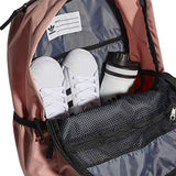 adidas Originals Stacked Trefoil Backpack, Pink/Trace Pink/Black, One Size
