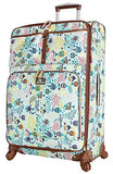 Lily Bloom Luggage Large Expandable Design Pattern Suitcase With Spinner Wheels For Woman (Aquarium Life, 28in) | Suitcases