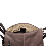 Piel Leather Top-Zip Handbag/Shoulder Bag, Toffee