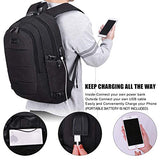 Tzowla Business Laptop Backpack Water Resistant Anti-Theft College Backpack with USB Charging