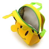 Hipiwe Little Kid Toddler Backpack Baby Boys Girls Kindergarten Pre School Bags Cute Neoprene Cartoon Backpacks for Children 1-5 Years Old,Size 9.45"x3.54"x9.84" (Giraffe)