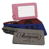 Monogrammed Luggage Tags - Engraved Personalized Custom Traveler Gift