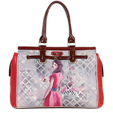 Nicole Lee Daisy Print Overnighter, Red, One Size