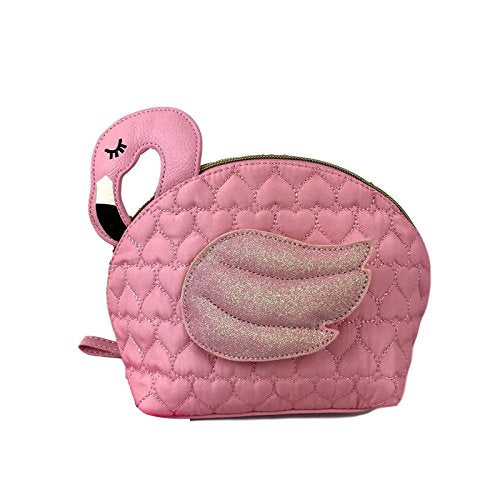 Premium AI Image | Pink flamingo with travel luggage and palm leaf Premium AI Image | Pink flamingo with travel luggage and palm leaf
