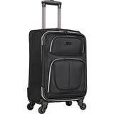 Kenneth Cole Reaction Lincoln Square 20" 1680D Polyester Expandable 4-Wheel Upright, Black