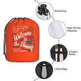 Welcome To The Swamp Florida Gator Gators Fishing Cosmetic Bags Waterproof Portable Drawstring Toiletry Bag Makeup Bags