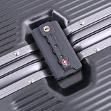 Aluminum Frame Luggage TSA Approved Suitcase Hardside PC Carry On Spinner 20", Black