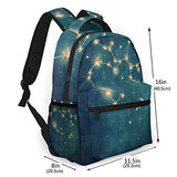 Casual Backpack,Constellation Of Aquarius,Business Daypack Schoolbag For Men Women Teen