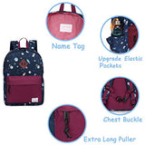 Preschool Toddler Backpack,Vaschy Little Kid Small Backpacks for Nursery School Children Boys and Girls with Chest Strap in Cute Astronaut