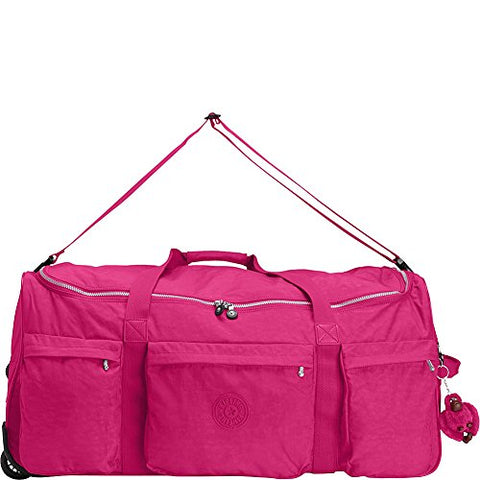 Kipling Discover Large Wheeled Luggage Duffle, Very Berry