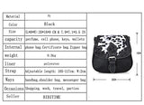 Bibitime Hollow Flower Design Ethnic & Leopard Cross Body Bags Phone Change Bag Handbag Messenger