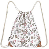 Samgoo Lightweight Canvas Drawstring Backpack Bag Sackpack Gym Sack Sport String Bags Backpacks