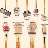 Matto Makeup Brushes 9-Piece Bamboo Handles Makeup Brush Set With Travel Cosmetic Bag