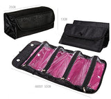 4-Layer Roll Up Foldable Travel Organizer Multifunctional Hanging Makeup Cosmetic Bag Large