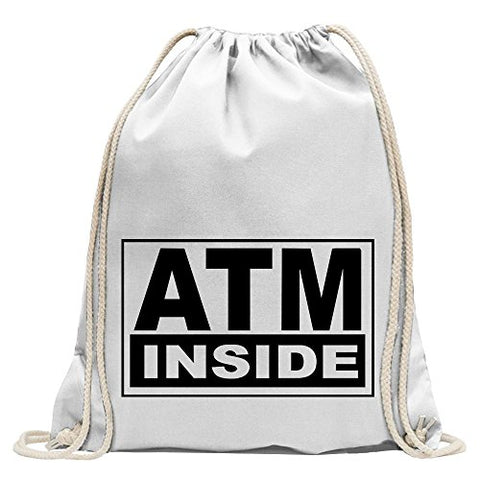 ATM inside Fun sport Gymbag shopping cotton drawstring