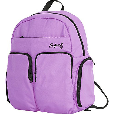 Netpack Soft Lightweight Day Pack With Rfid Pocket (Purple)