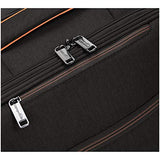 AmazonBasics Belltown Softside Rolling Spinner Suitcase Luggage - 21-Inch, Heather Black