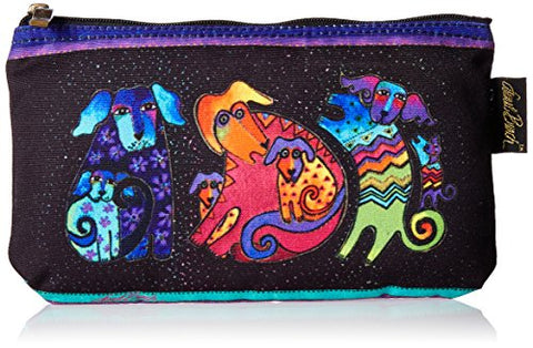 Laurel Burch Cosmetic Bag, Dog And Doggies, Set Of 3