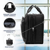 Travelpro Luggage Platinum Elite 16" Expandable Business Briefcase, Shadow Black, One Size