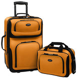 U.S Traveler Rio Two Piece Expandable Carry-on Luggage Set (14-Inch and 21-Inch)
