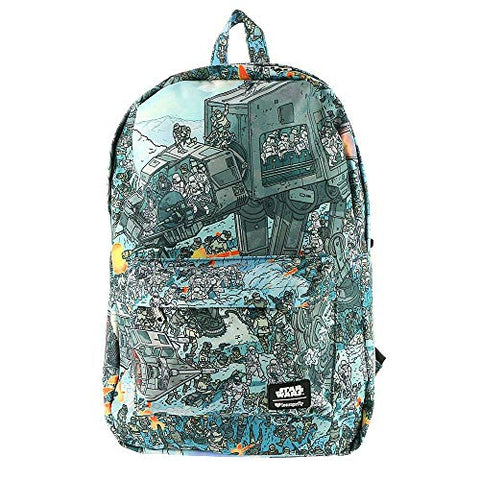 Star Wars Empire Strikes Back Hoth Battle Loungefly Backpack Standard