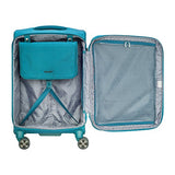 Delsey Hyperglide 21" Expandable Spinner Carry-On, Teal Blue