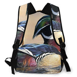 Casual Backpack,Mandarin Duck,Business Daypack Schoolbag For Men Women Teen