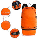 Crossgear Multipurpose Backpack/Waist Bag 2-In-1 Travel Backpack Packable Hiking Daypack CR-0908OG