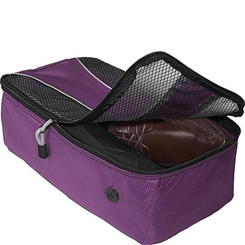 eBags Shoe Bag - Travel Packing Cube for Shoes - (Eggplant)
