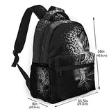Casual Backpack,Jaguar Portrait,Business Daypack Schoolbag For Men Women Teen